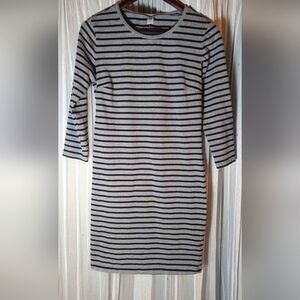 Old Navy Striped Dress Size Medium Bodycon, Fitted